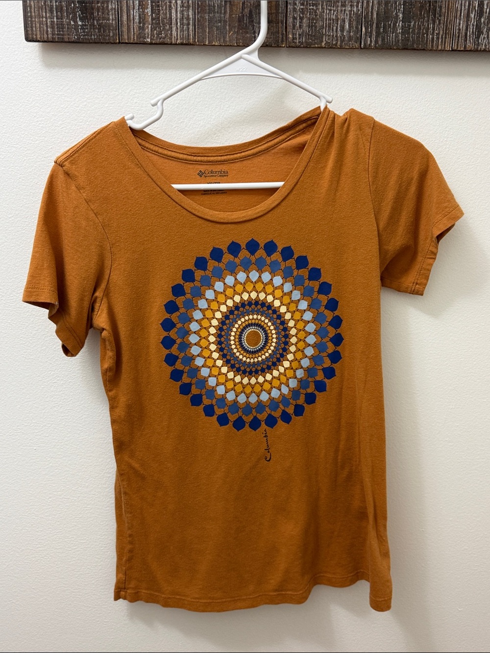 Columbia Women's Rust Graphic Short Sleeve Tee